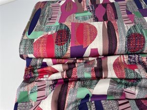 Polyester jersey - lækre farver og mønster